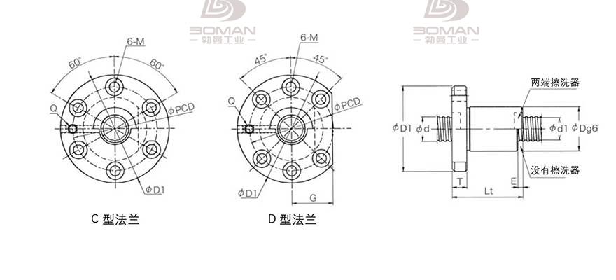 KURODA GD3205KT-DDPR 日本黑田精工丝杠钢珠安装方法