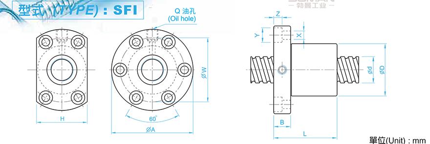 TBI SFI05010-4 tbi滚珠丝杆螺母规格