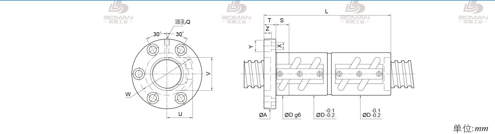 PMI FDVC-6316-2.5 pmi滚珠丝杆的轴环作用