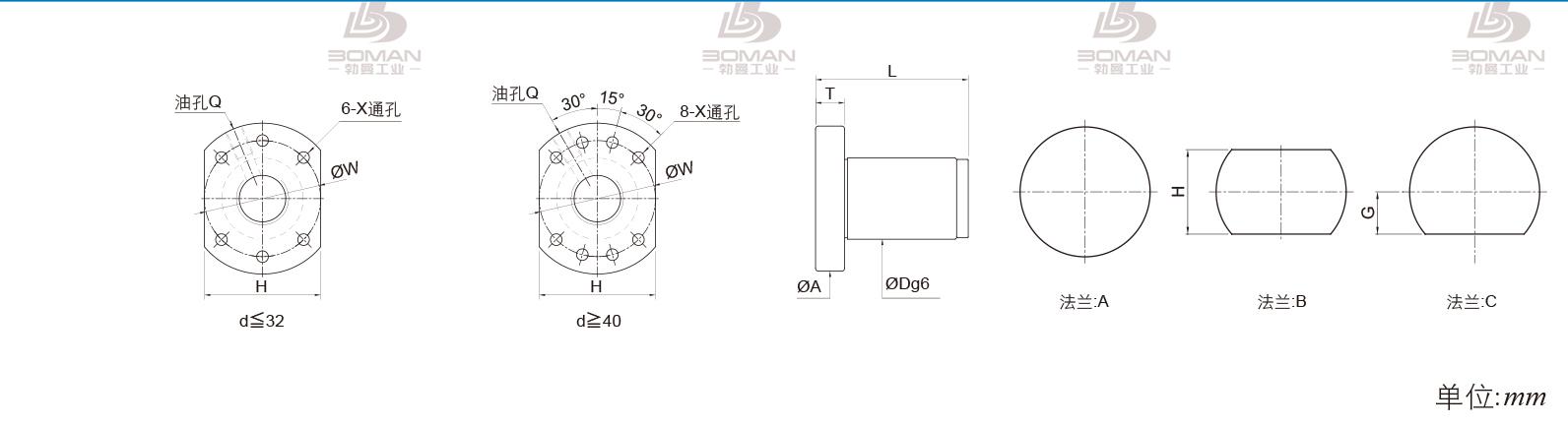 PMI FSDU3210C-4.0P pmi丝杆规格型号