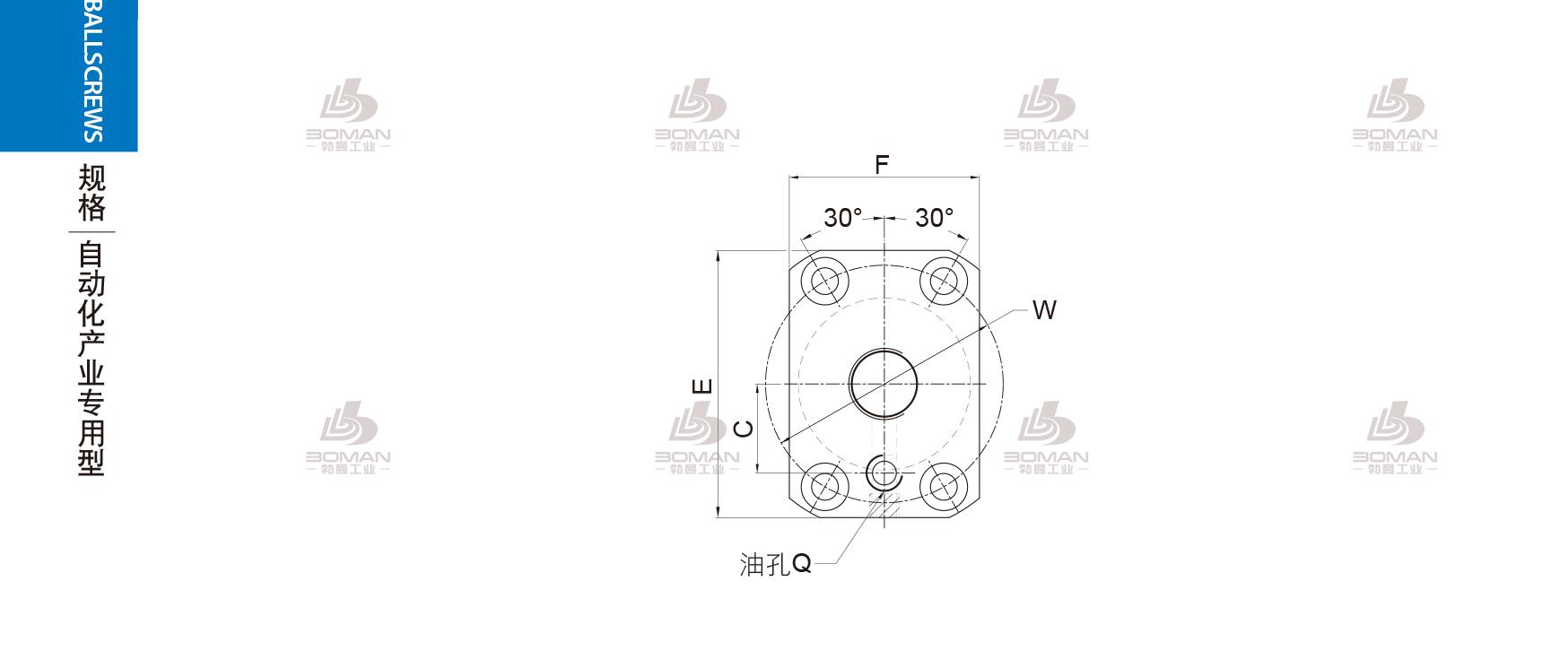 PMI PTR1510T3C7S-0750 pmi滚珠丝杆的轴环作用